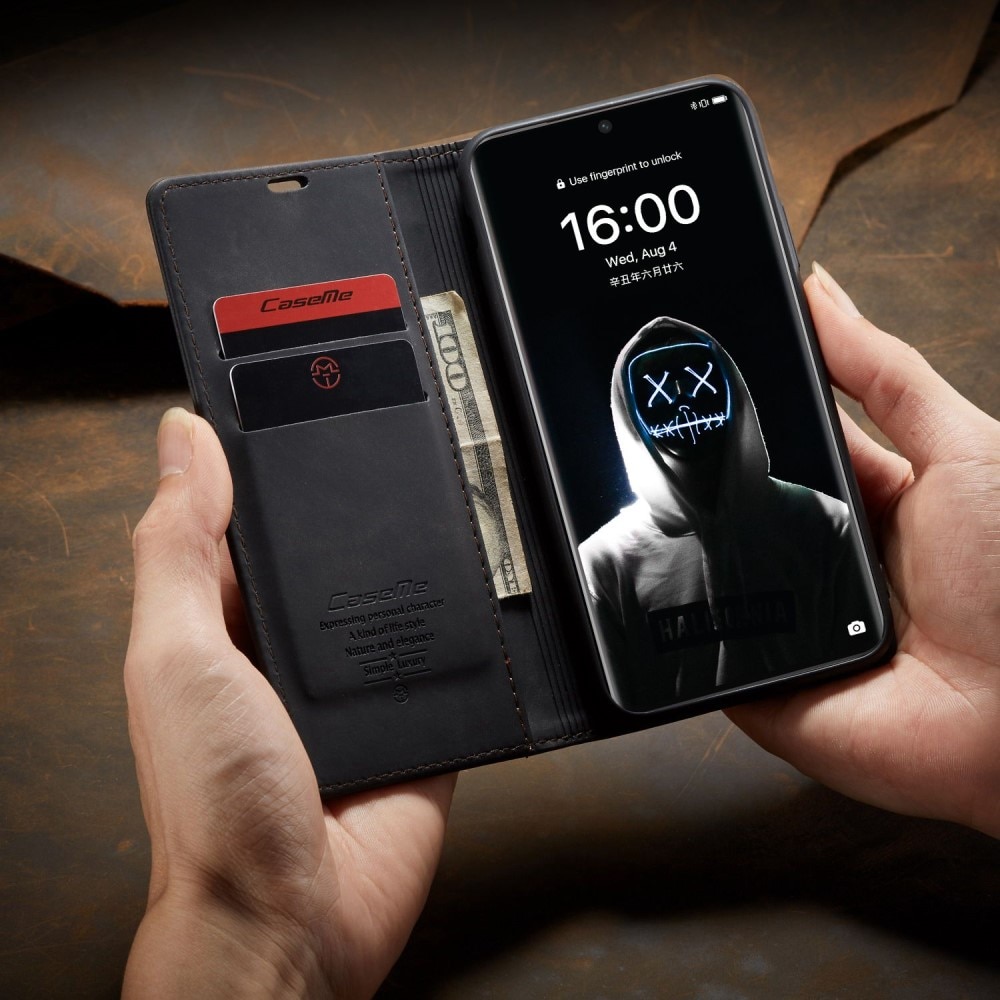 Funda delgada con solapa Huawei P50 Pro Negro