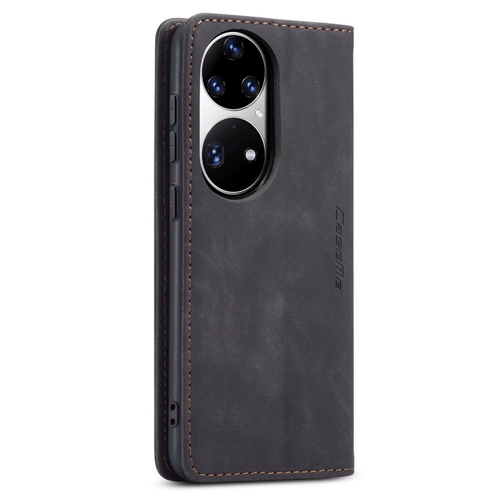 Funda delgada con solapa Huawei P50 Pro negro