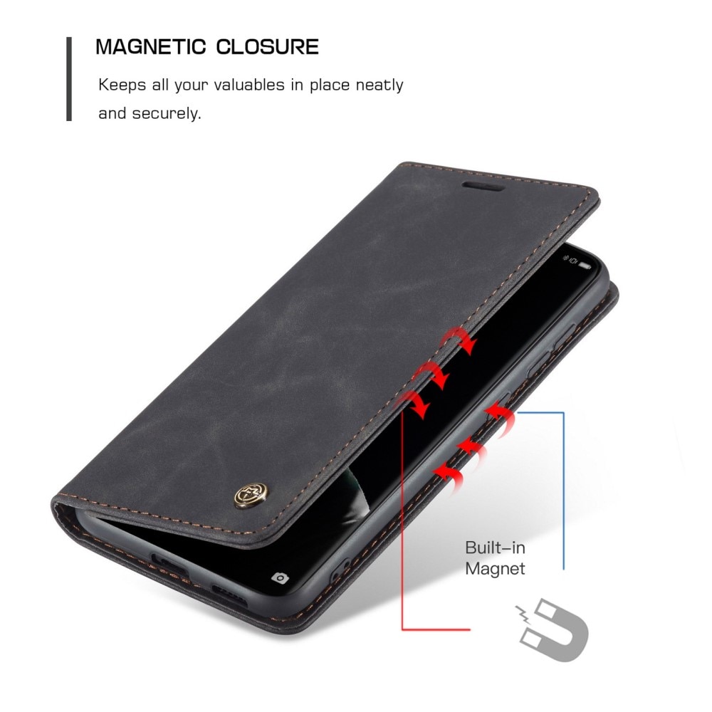 Funda delgada con solapa Huawei P50 Pro Negro
