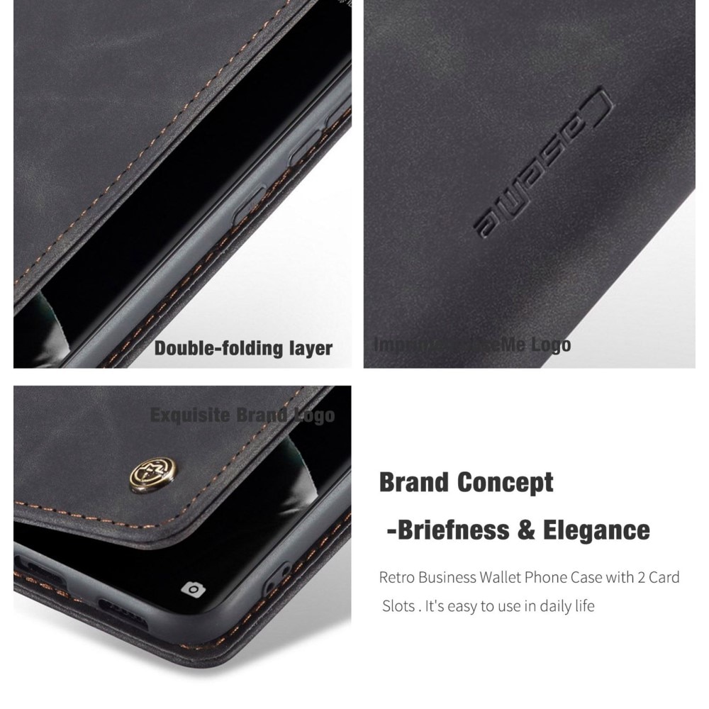 Funda delgada con solapa Huawei P50 Pro Negro