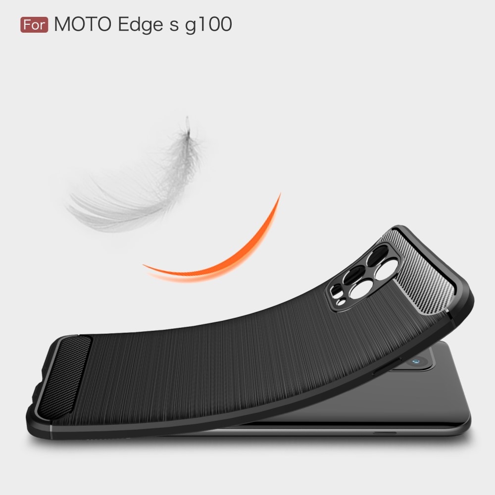 Funda Brushed TPU Case Motorola Moto G100 Black