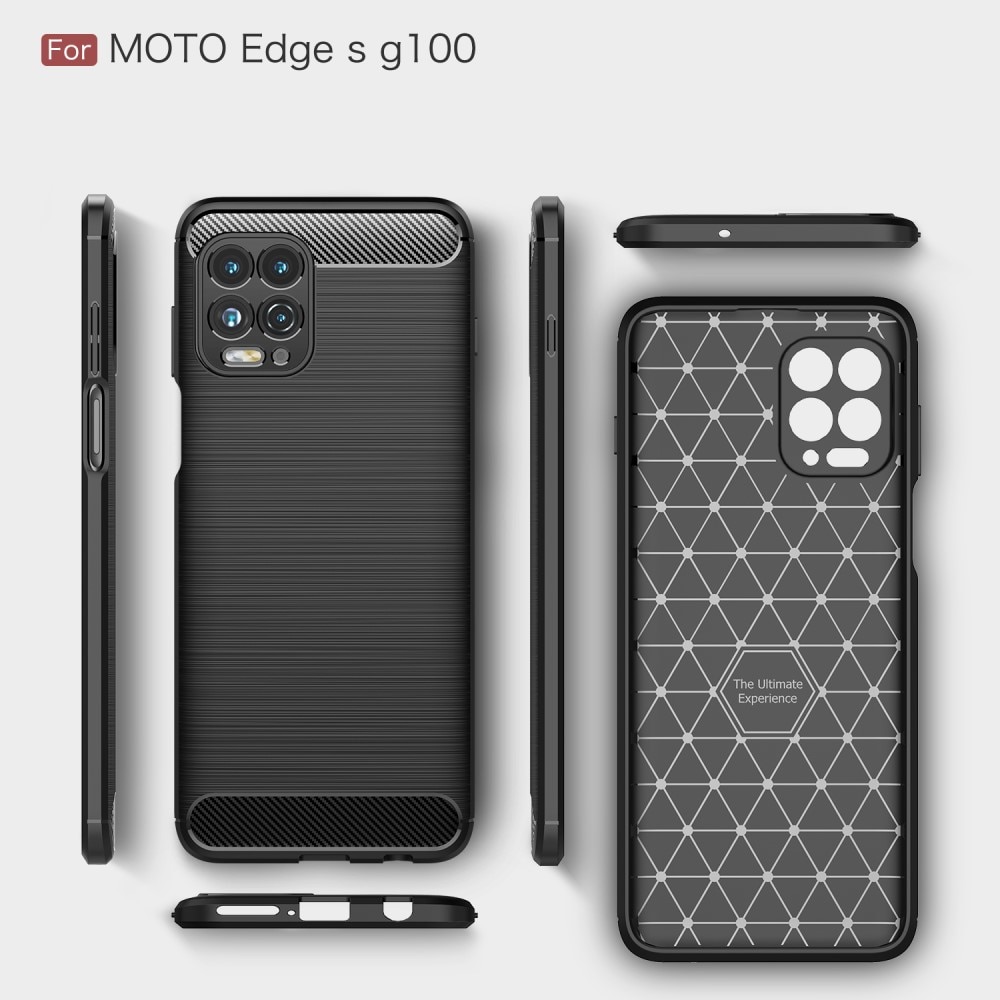 Funda Brushed TPU Case Motorola Moto G100 Black