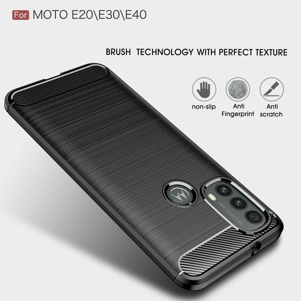 Funda Brushed TPU Case Motorola Moto E20/E30/E40 Black