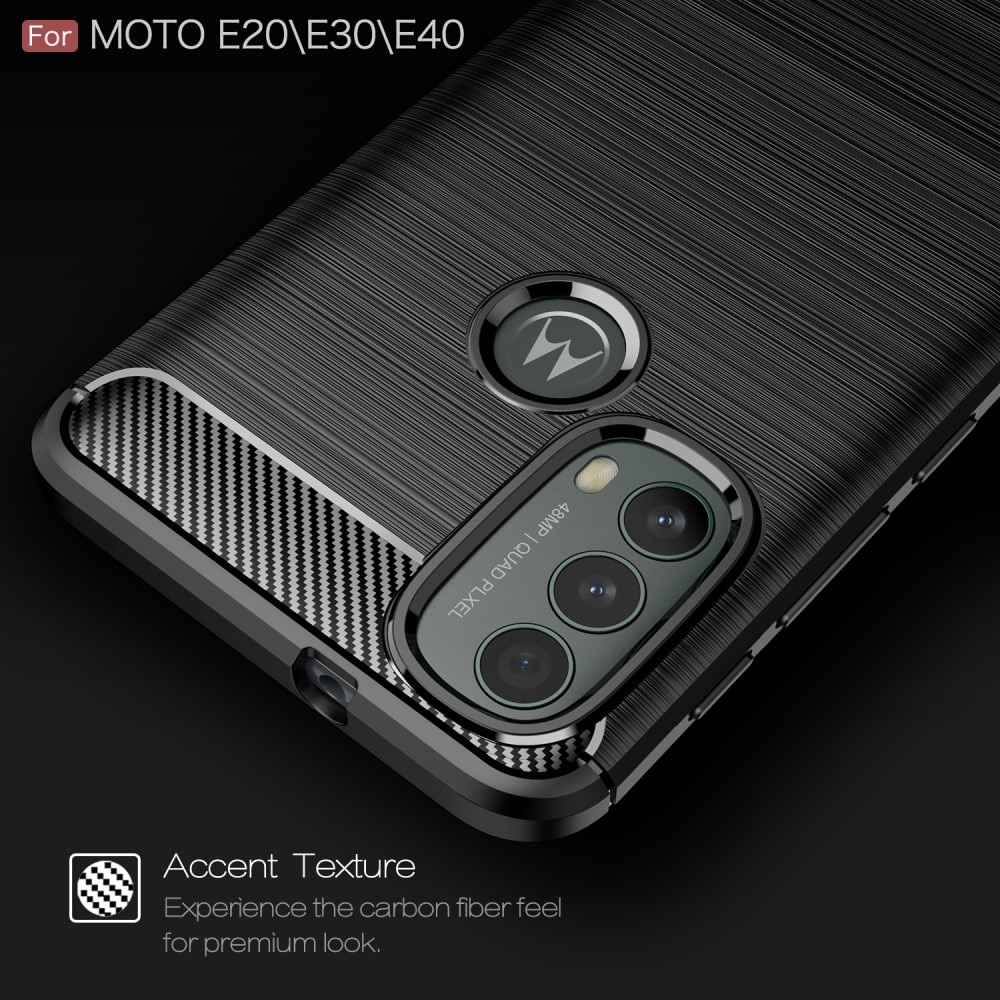 Funda Brushed TPU Case Motorola Moto E20/E30/E40 Black