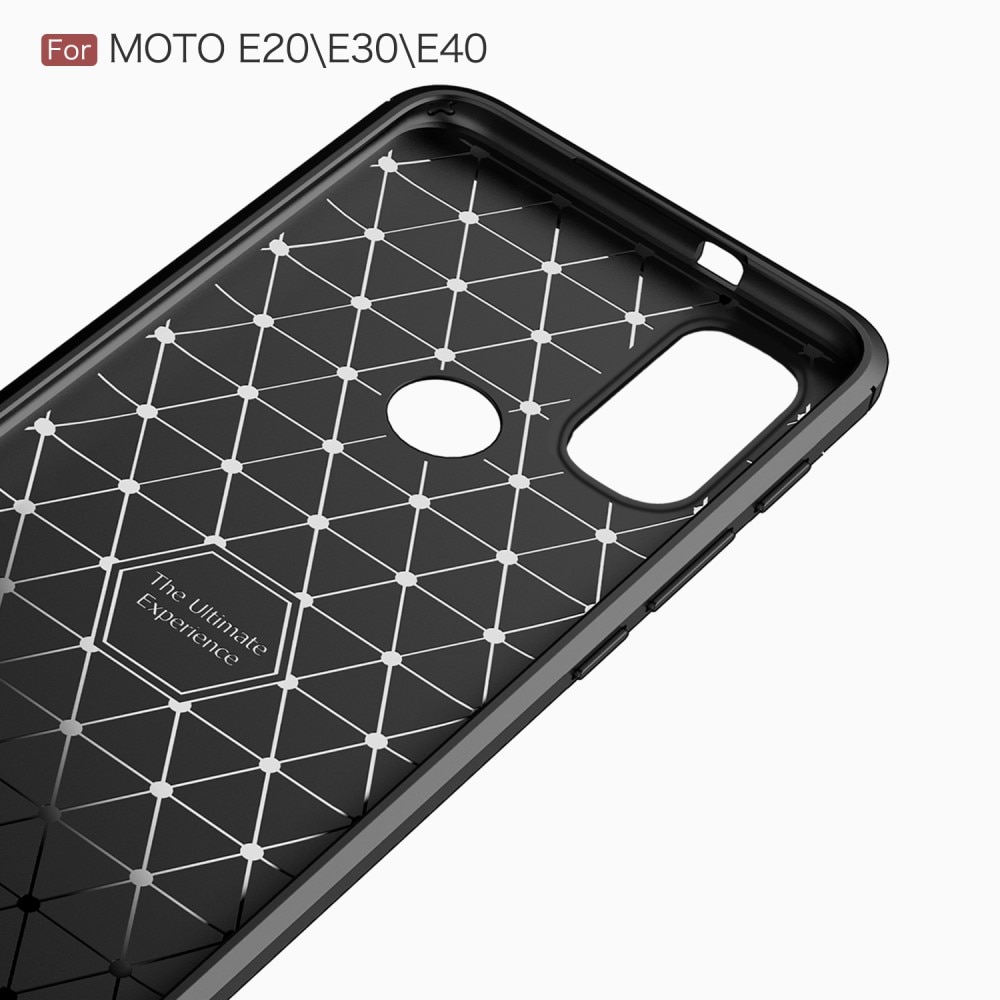 Funda Brushed TPU Case Motorola Moto E20/E30/E40 Black