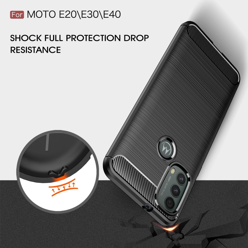 Funda Brushed TPU Case Motorola Moto E20/E30/E40 Black