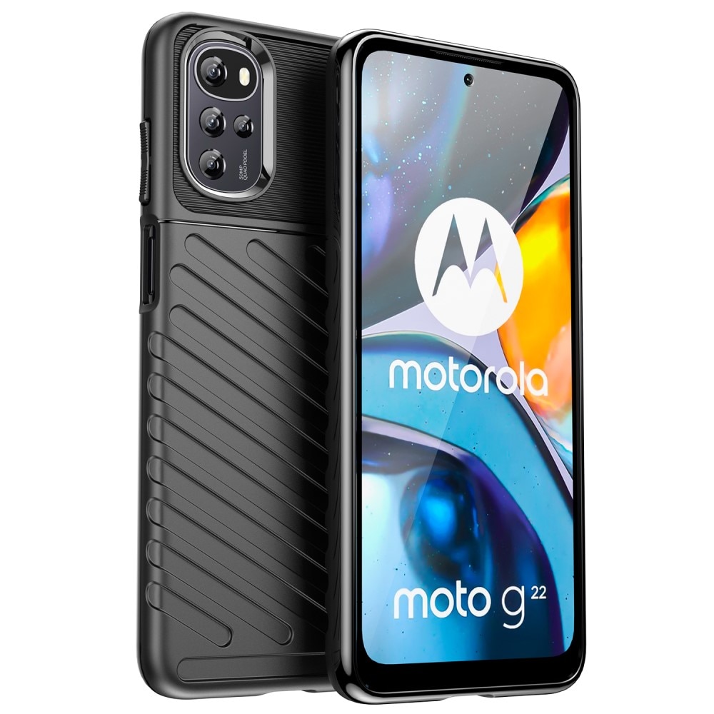 Funda Thunder TPU Motorola Moto G22 negro