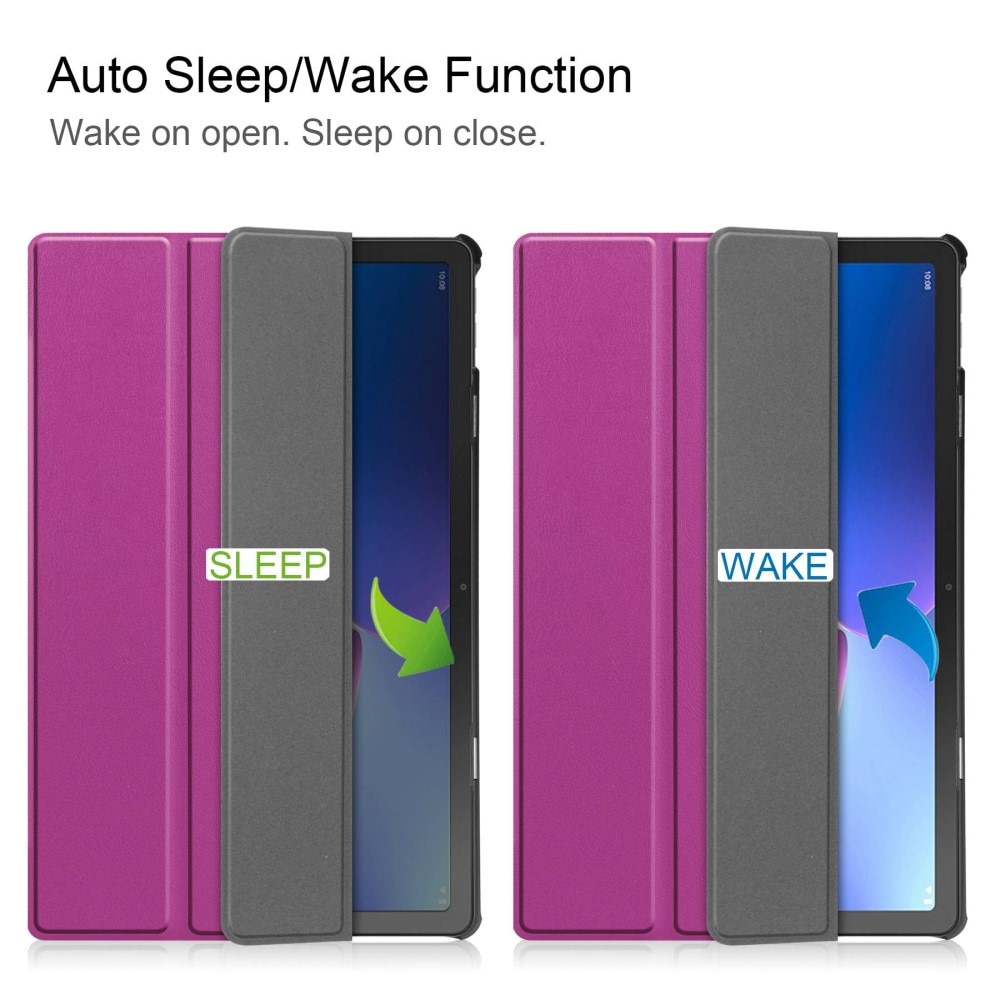 Funda Tri-Fold  Lenovo Tab M10 Plus (3rd gen) Púrpura
