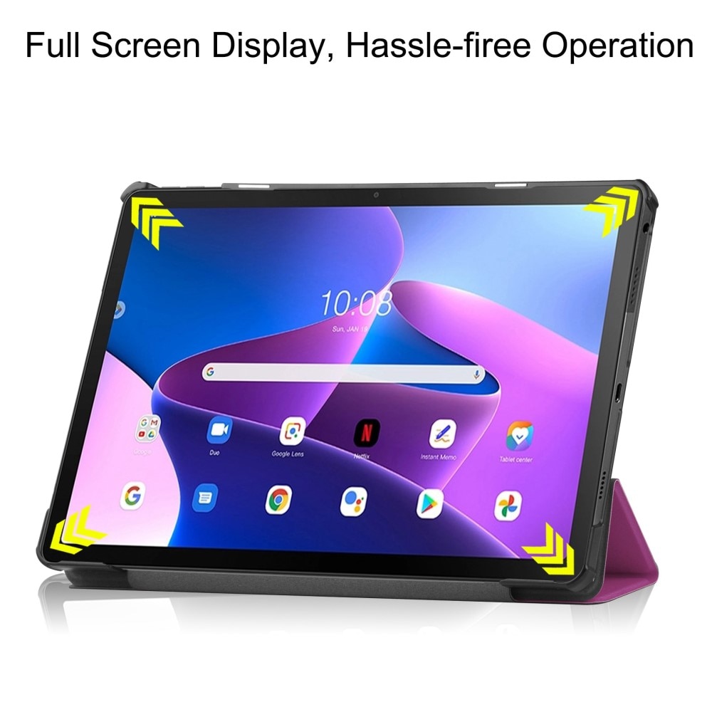 Funda Tri-Fold  Lenovo Tab M10 Plus (3rd gen) Púrpura
