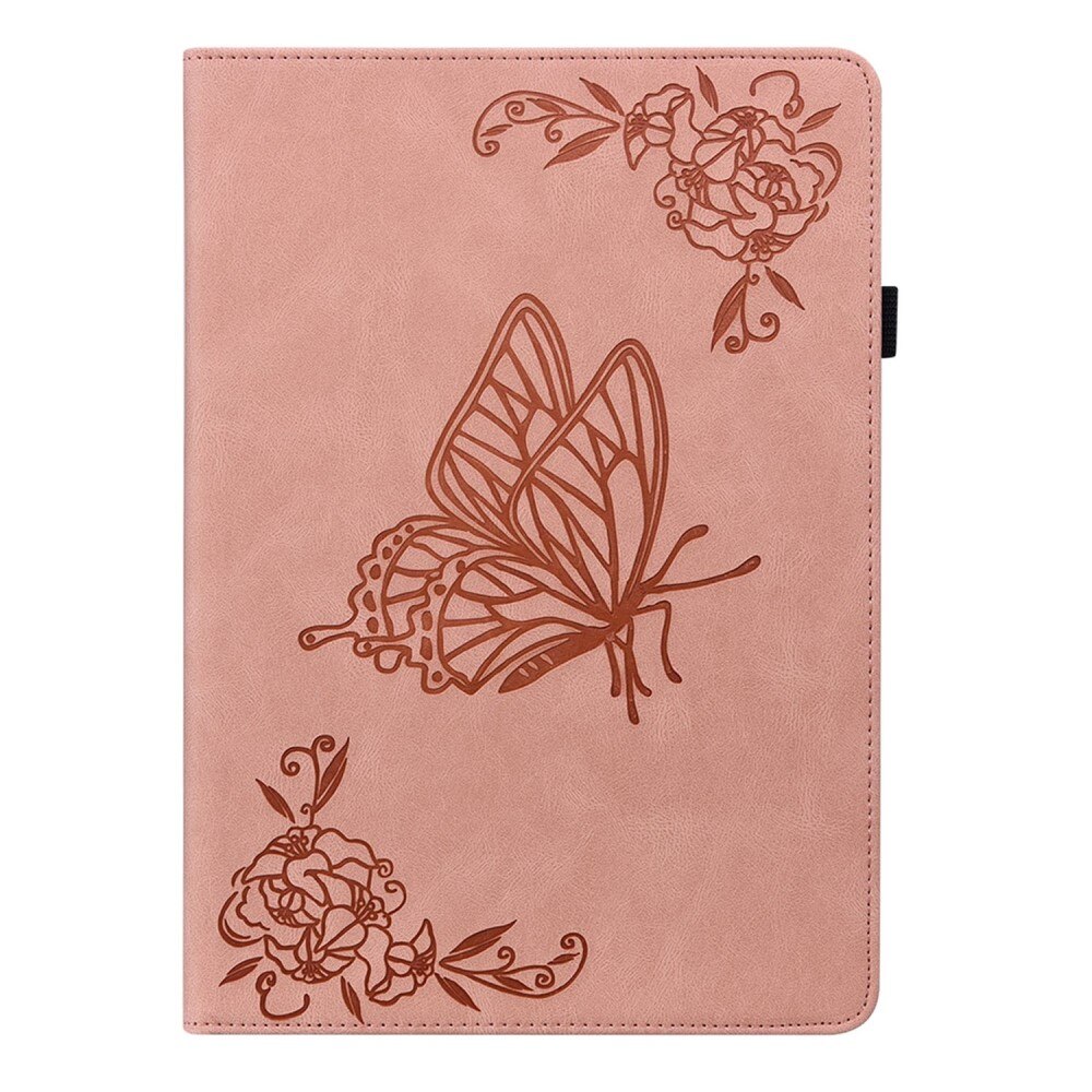 Funda de cuero con mariposas  Lenovo Tab M10 Plus (3rd gen) Rosa