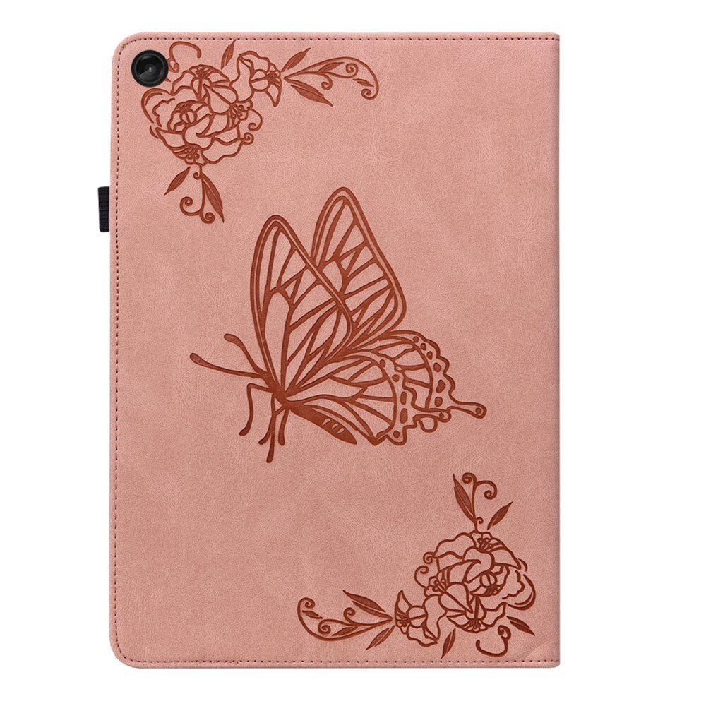 Funda de cuero con mariposas  Lenovo Tab M10 Plus (3rd gen) Rosa