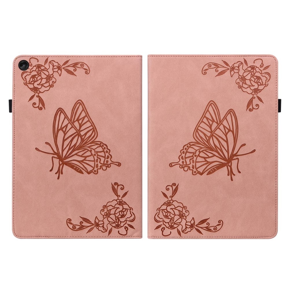 Funda de cuero con mariposas  Lenovo Tab M10 Plus (3rd gen) Rosa