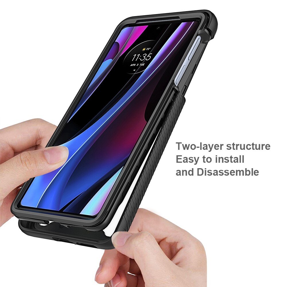 Funda Full Protection Motorola Edge 30 Pro Negro