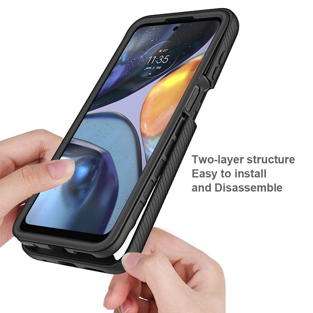 Funda Full Protection Motorola Moto G22 Negro