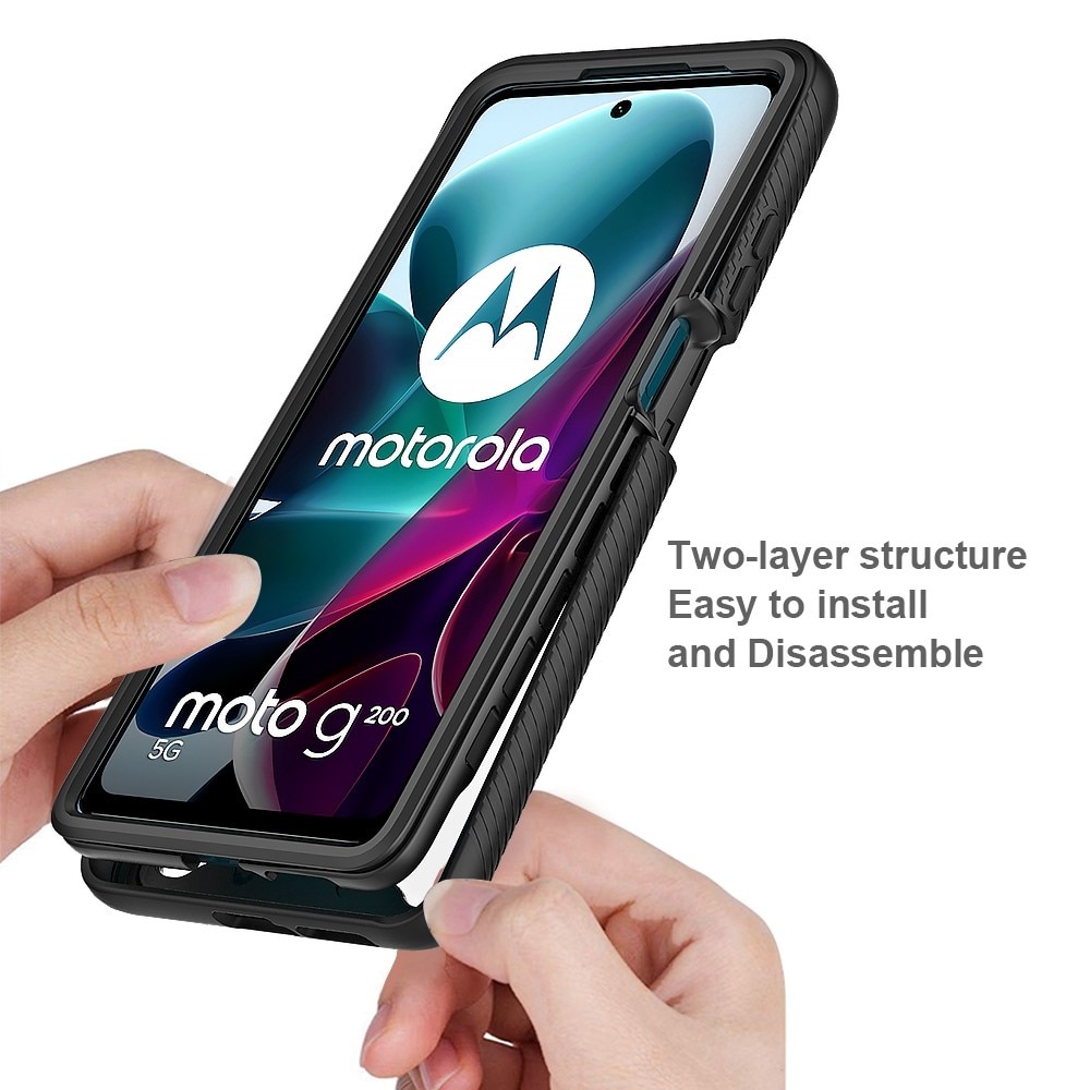 Funda Full Protection Motorola Moto G200 Black