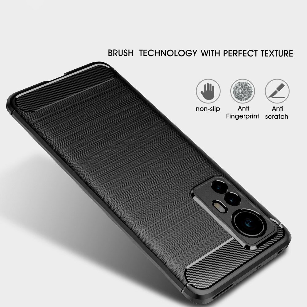 Funda Brushed TPU Case Xiaomi 12 Black