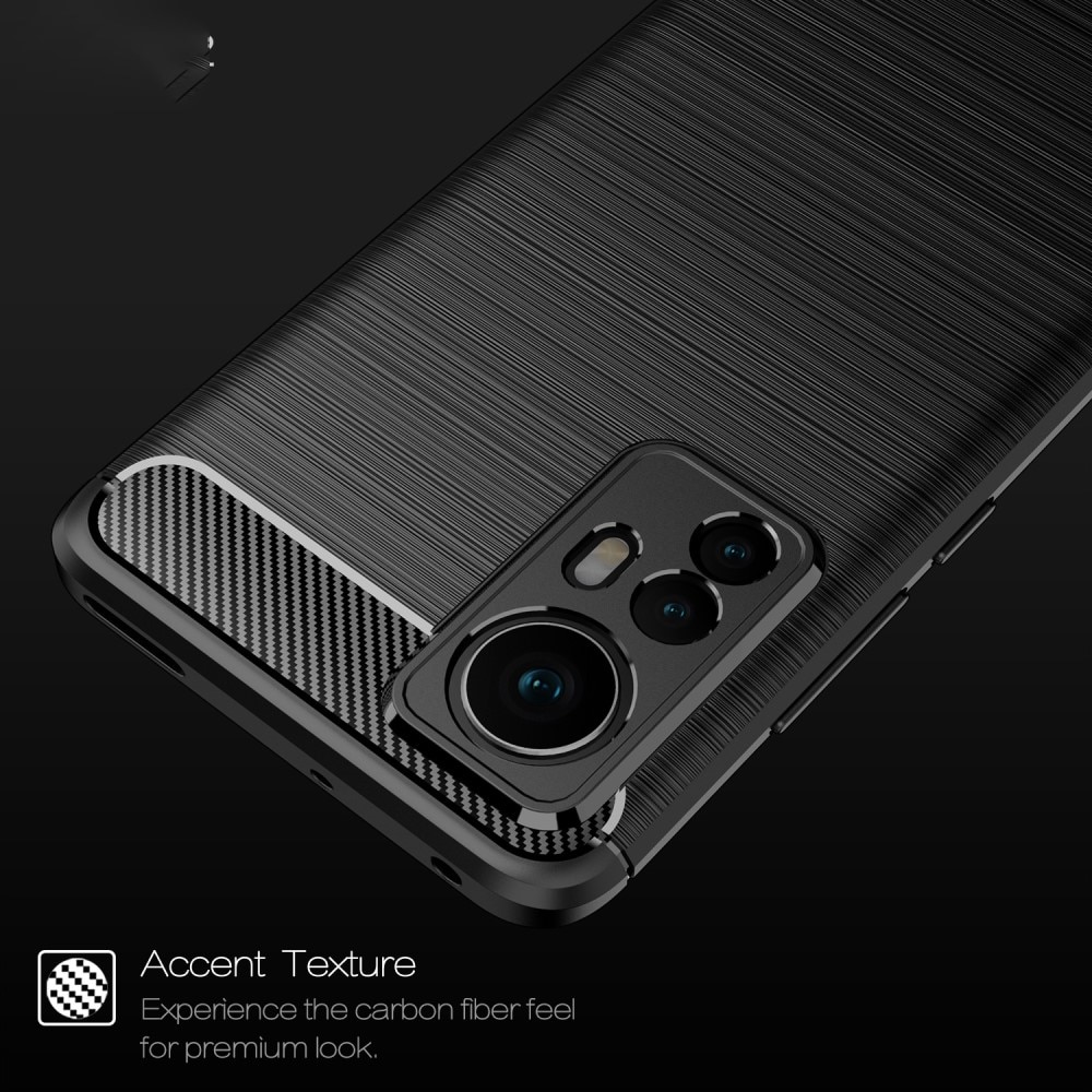 Funda Brushed TPU Case Xiaomi 12 Black