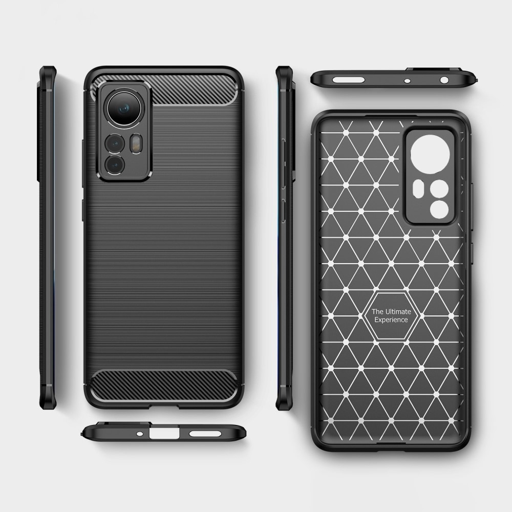 Funda Brushed TPU Case Xiaomi 12 Black