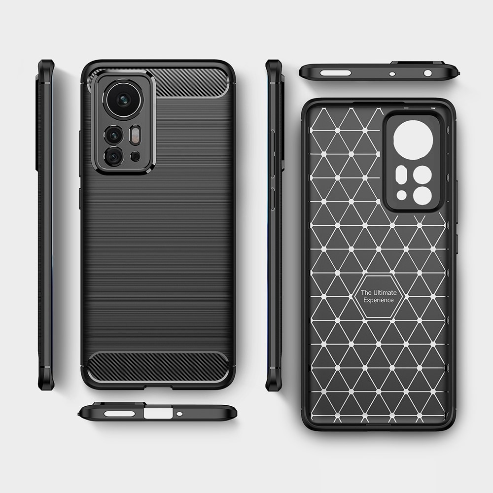 Funda Brushed TPU Case Xiaomi 12 Pro Black