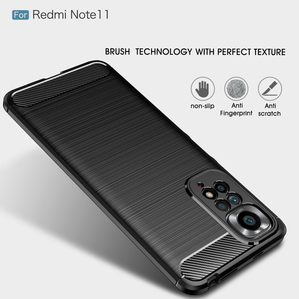 Funda Brushed TPU Case Xiaomi Redmi Note 11 Black