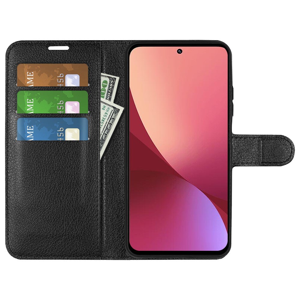 Funda cartera Xiaomi 12 Pro Negro