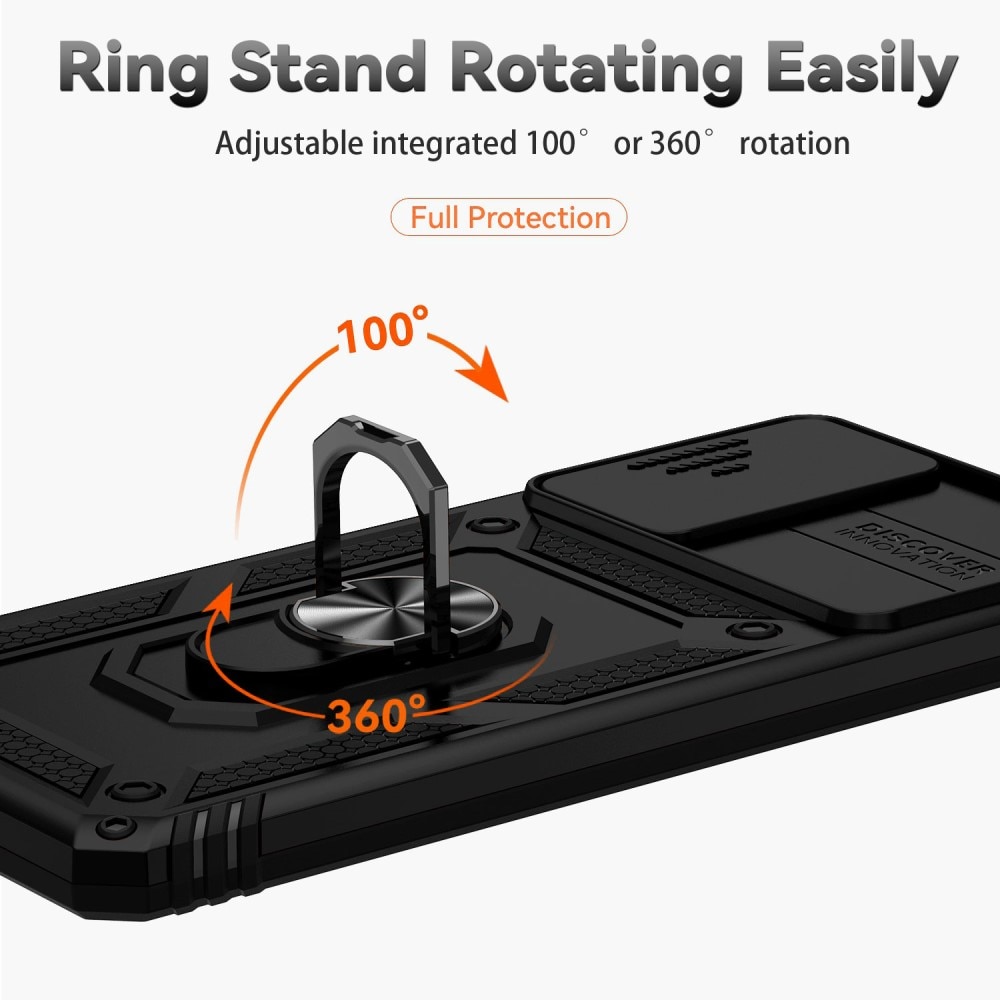 Funda híbrida Tech Ring y Protector Cámara Xiaomi Redmi Note 11 Pro Negro