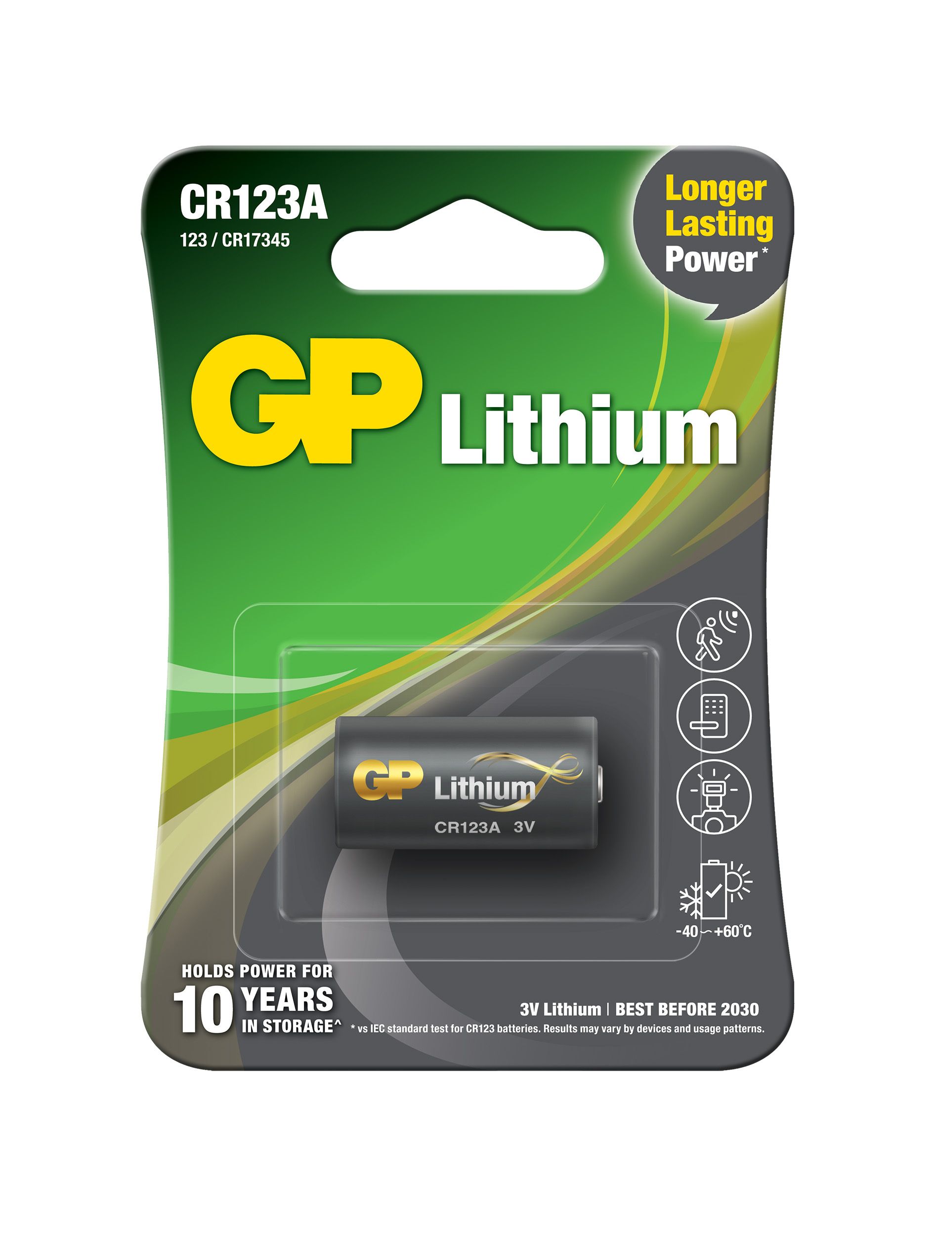 Batería de litio CR123A