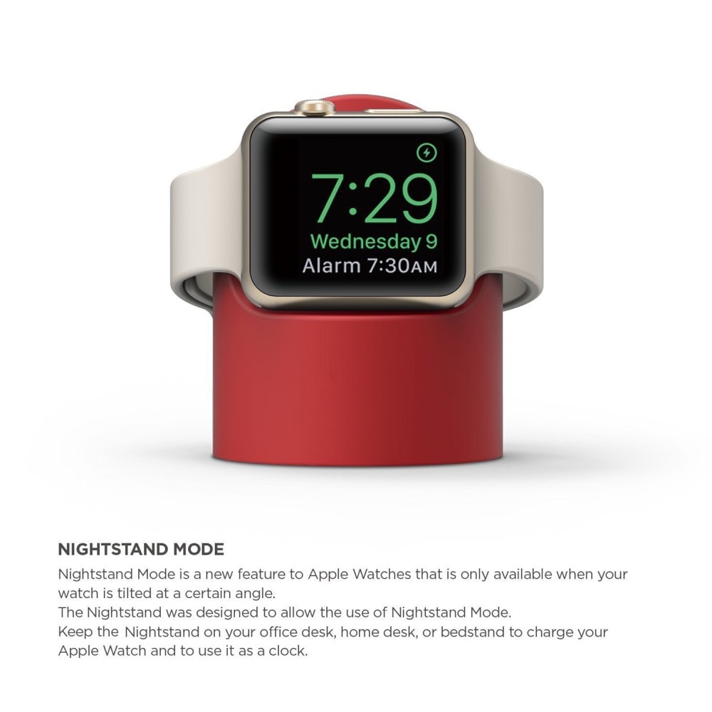 Soporte de carga Apple Watch rojo