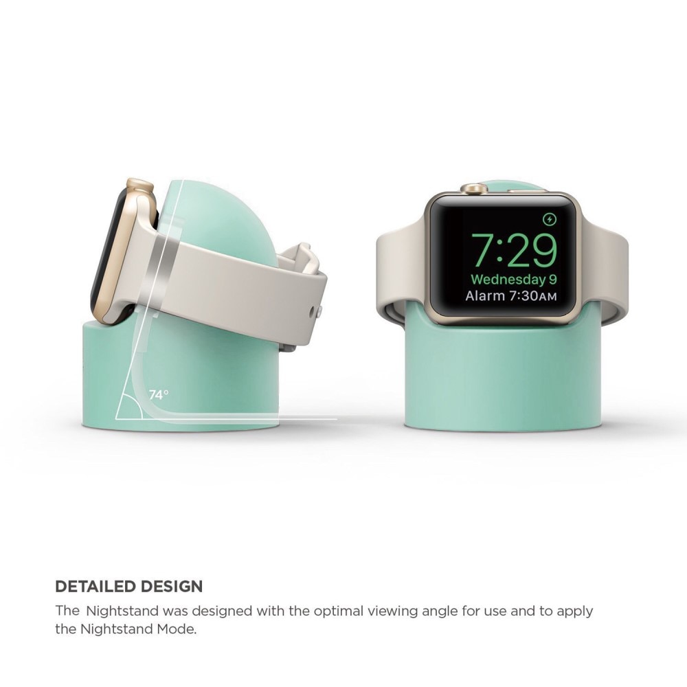 Soporte de carga Apple Watch turquesa