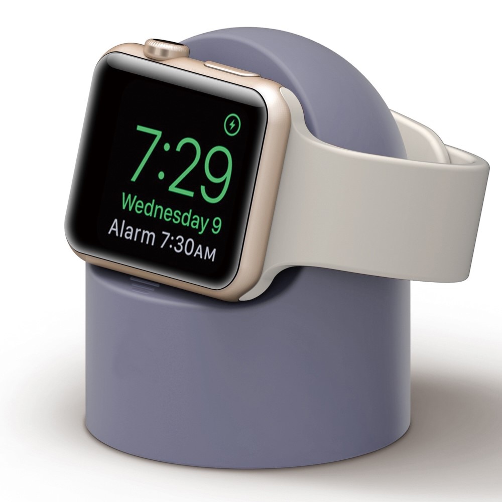 Soporte de carga Apple Watch violeta