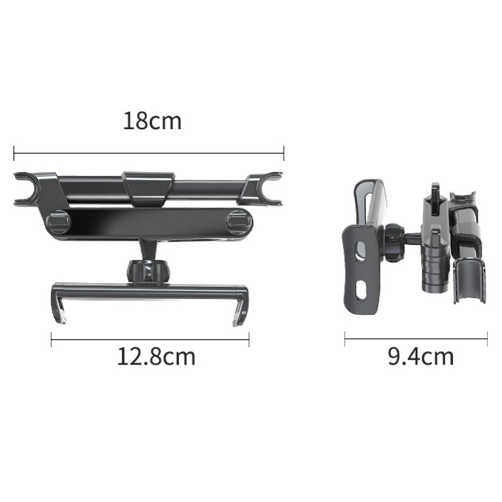 Soporte para tableta para reposacabezas Negro