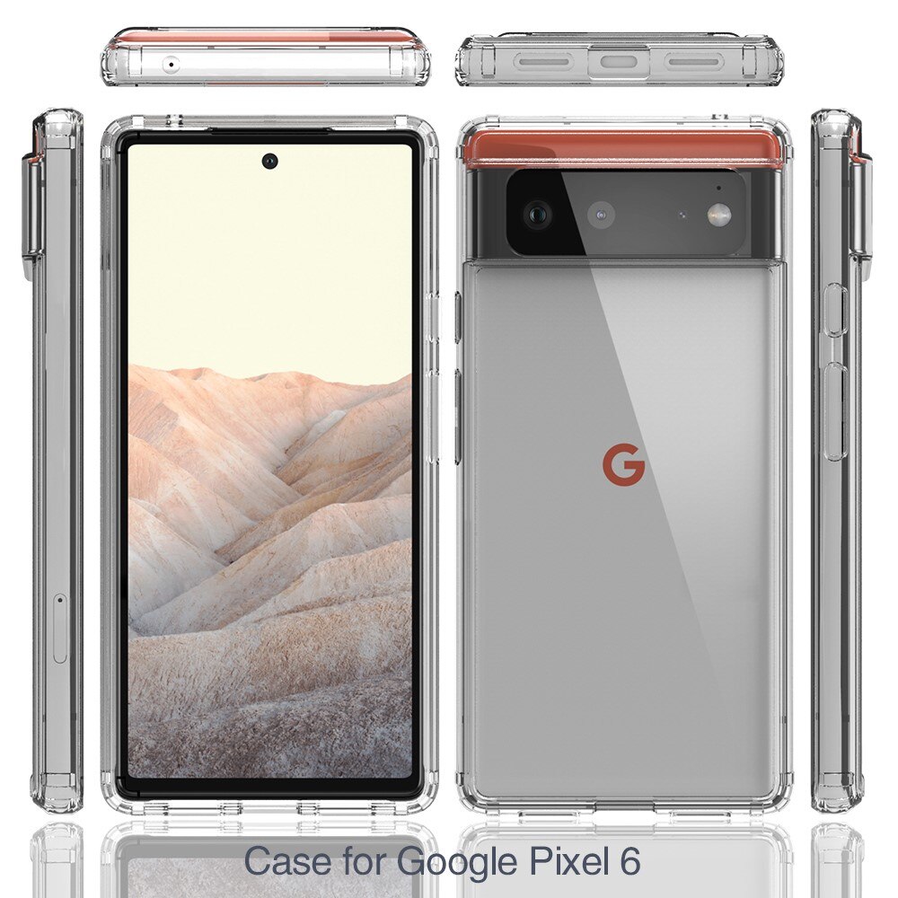 Funda híbrida Crystal Hybrid para Google Pixel 6, transparente