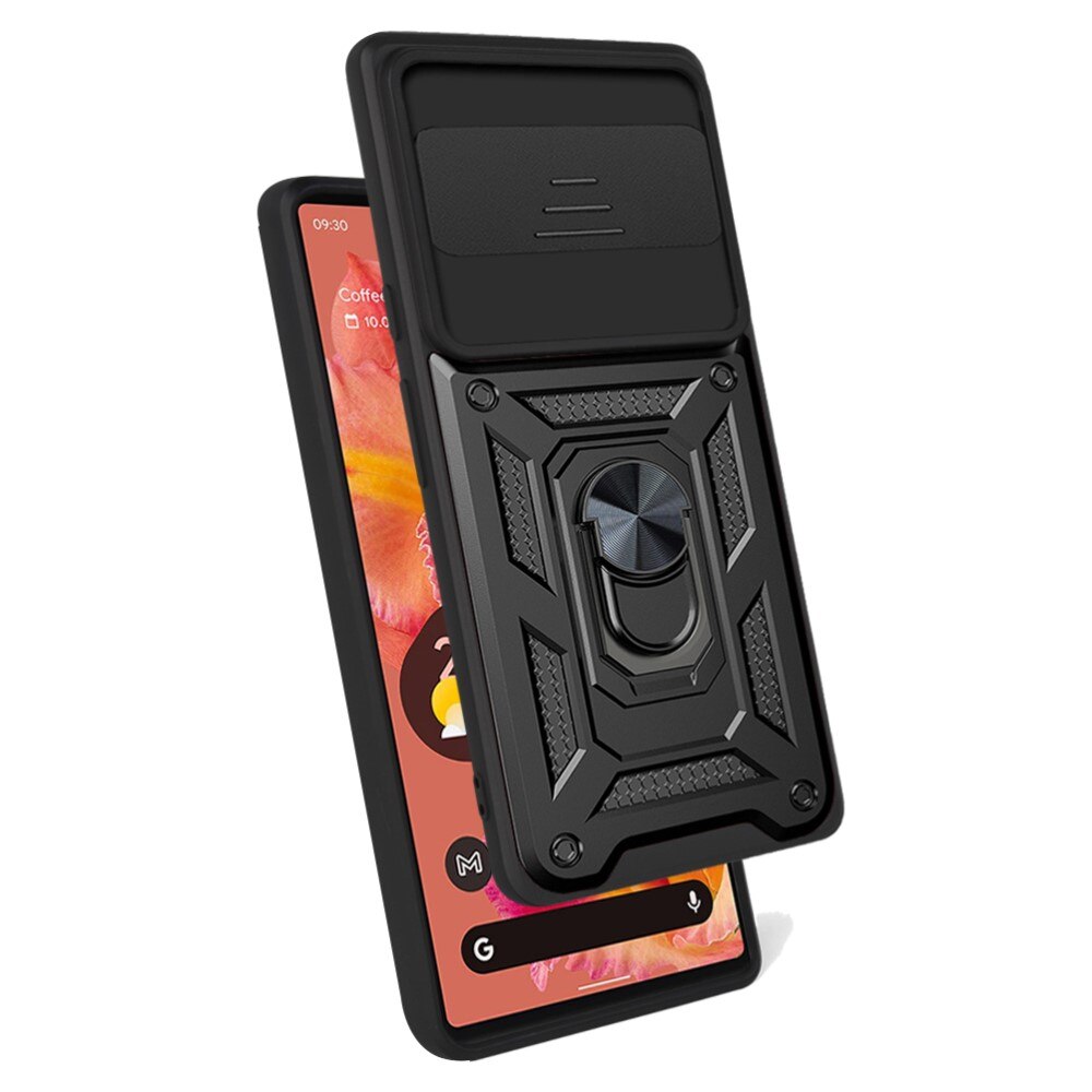 Funda híbrida Ring y Protector Cámara Google Pixel 6 Negro