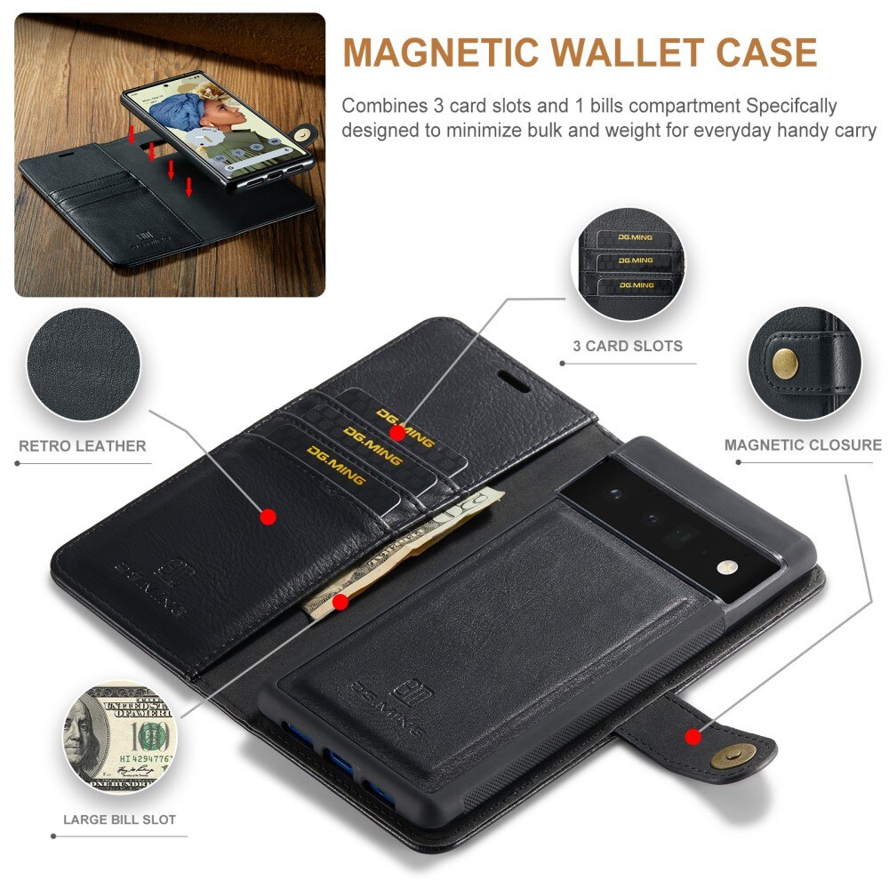 Cartera Magnet Wallet Google Pixel 6 Pro Black