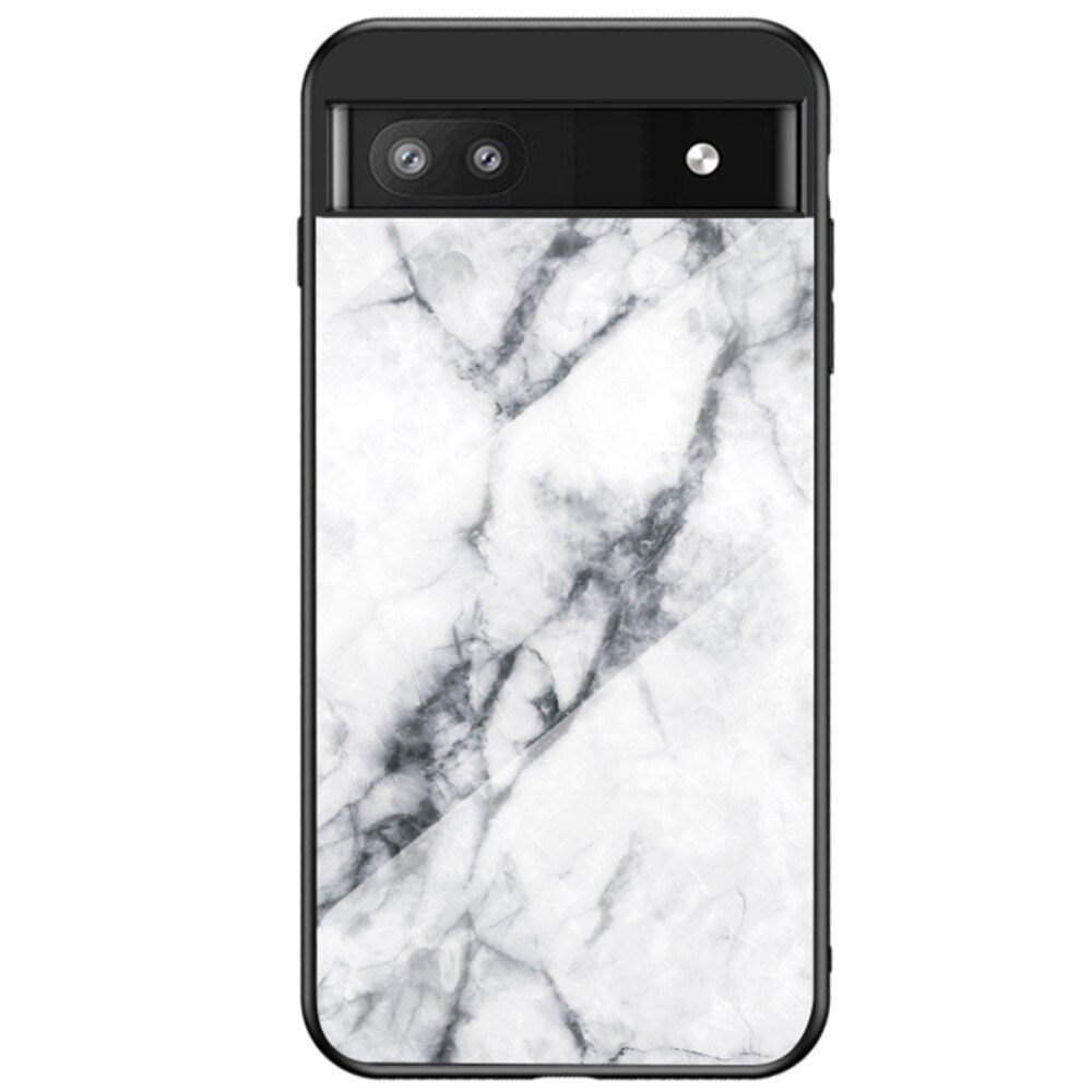 Funda vidrio templado Google Pixel 6a Mármol blanco