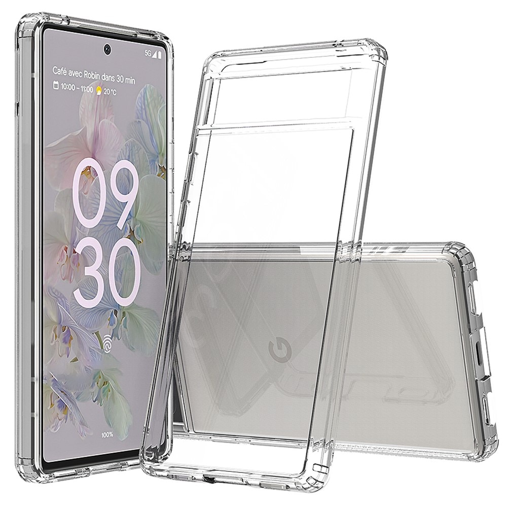 Funda híbrida Crystal Hybrid para Google Pixel 6a, transparente