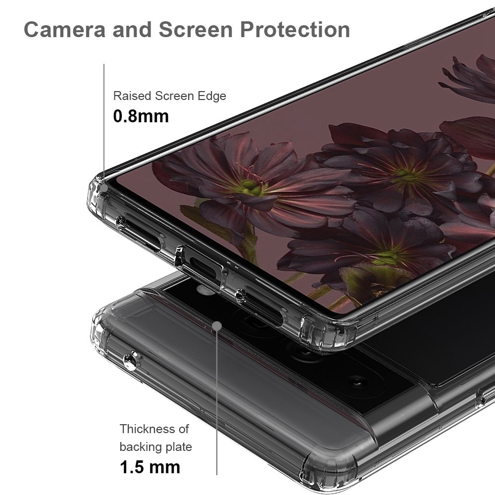 Funda híbrida Crystal Hybrid para Google Pixel 7 Pro, transparente