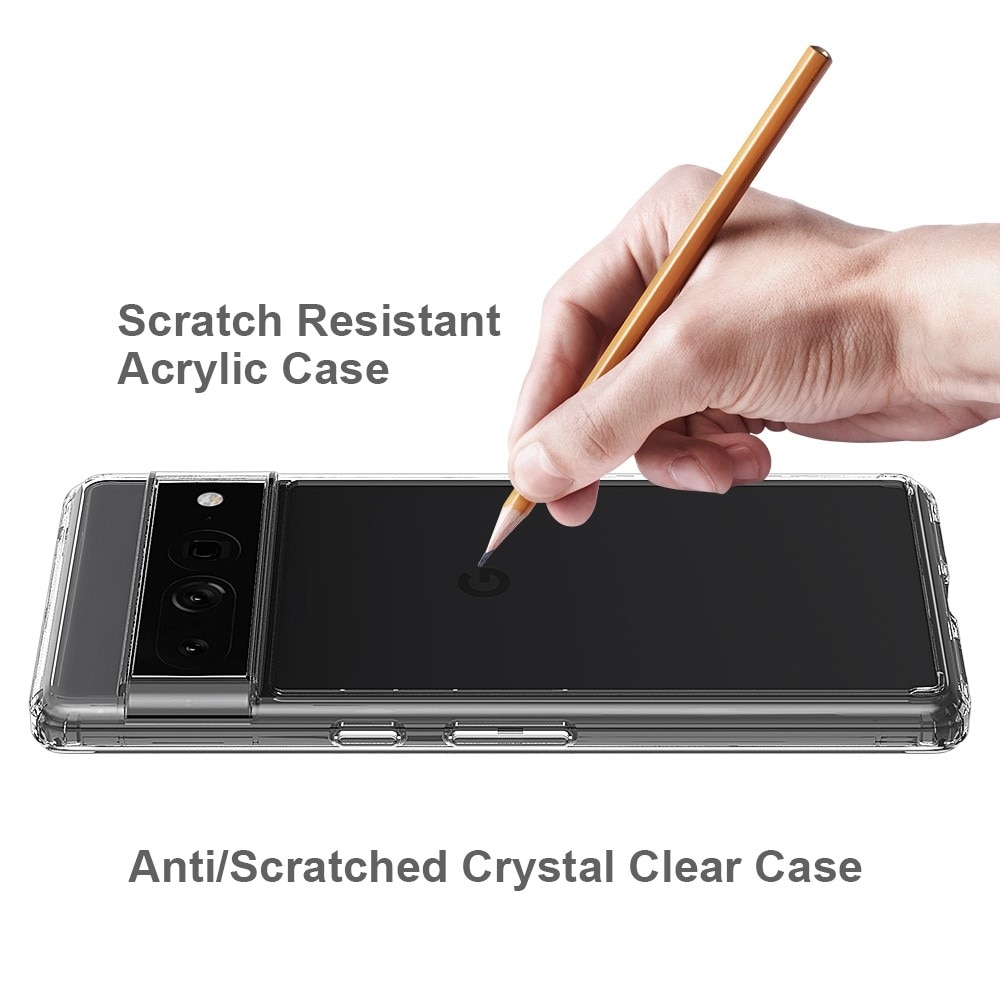 Funda híbrida Crystal Hybrid para Google Pixel 7 Pro, transparente