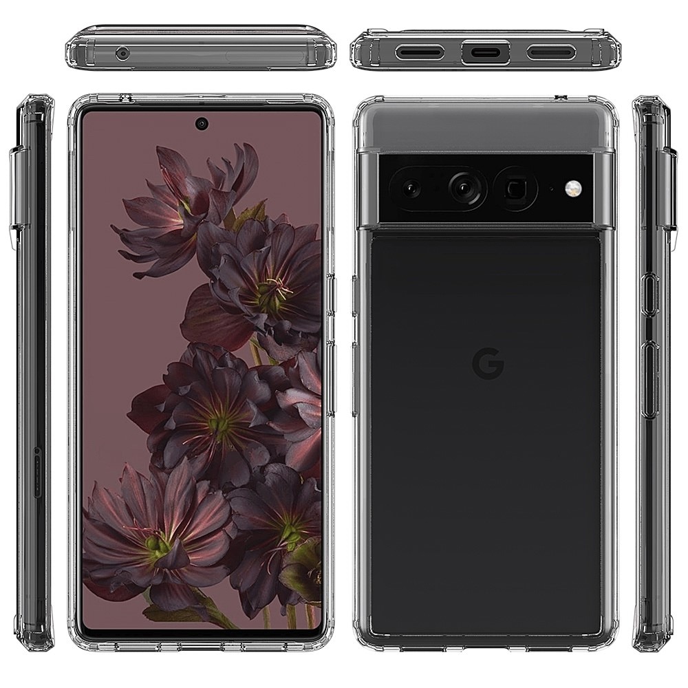 Funda híbrida Crystal Hybrid para Google Pixel 7 Pro, transparente