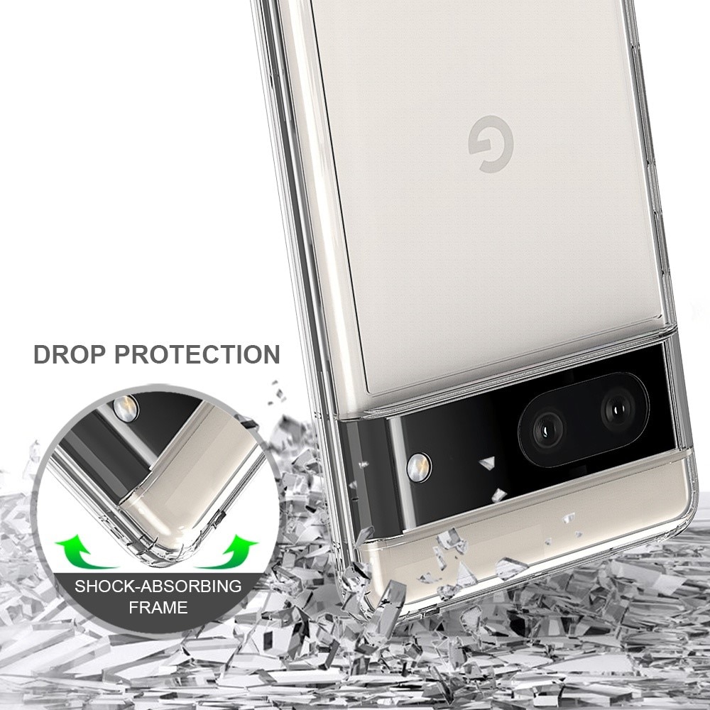 Funda híbrida Crystal Hybrid para Google Pixel 7, transparente