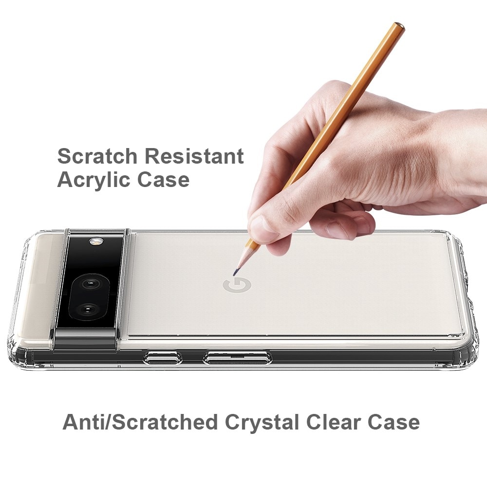 Funda híbrida Crystal Hybrid para Google Pixel 7, transparente