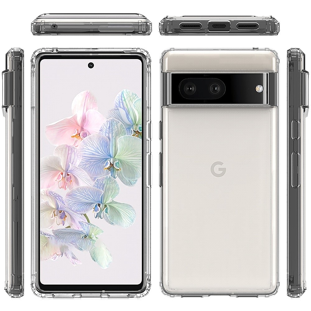 Funda híbrida Crystal Hybrid para Google Pixel 7, transparente