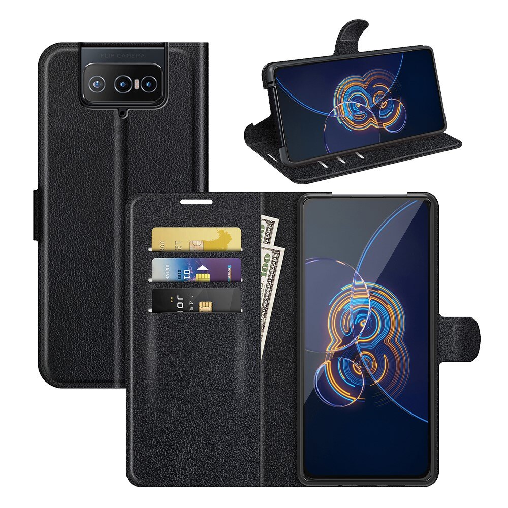 Funda cartera Asus ZenFone 8 Flip Negro