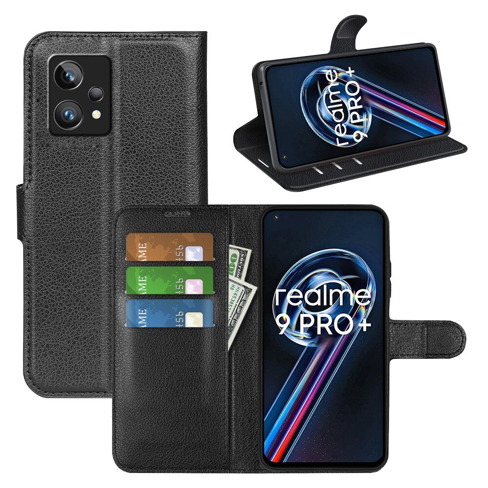 Funda cartera Realme 9 Pro Plus Negro