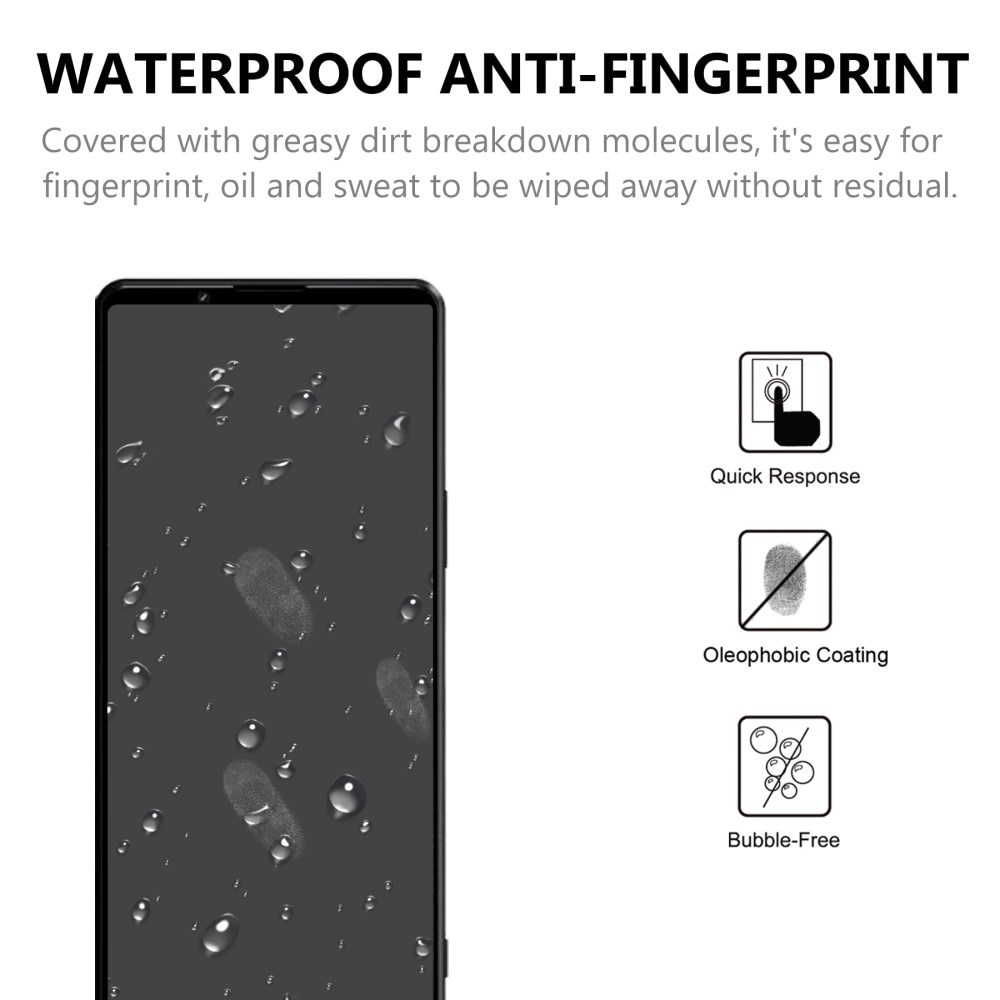 Protector de pantalla cobertura total cristal templado Sony Xperia 1 III Negro