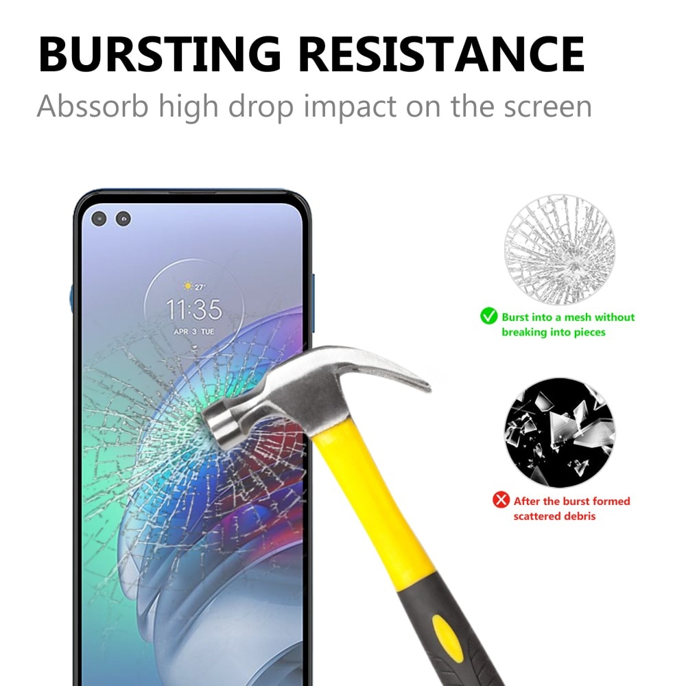 Protector de pantalla cobertura total cristal templado Motorola Moto G100 Negro