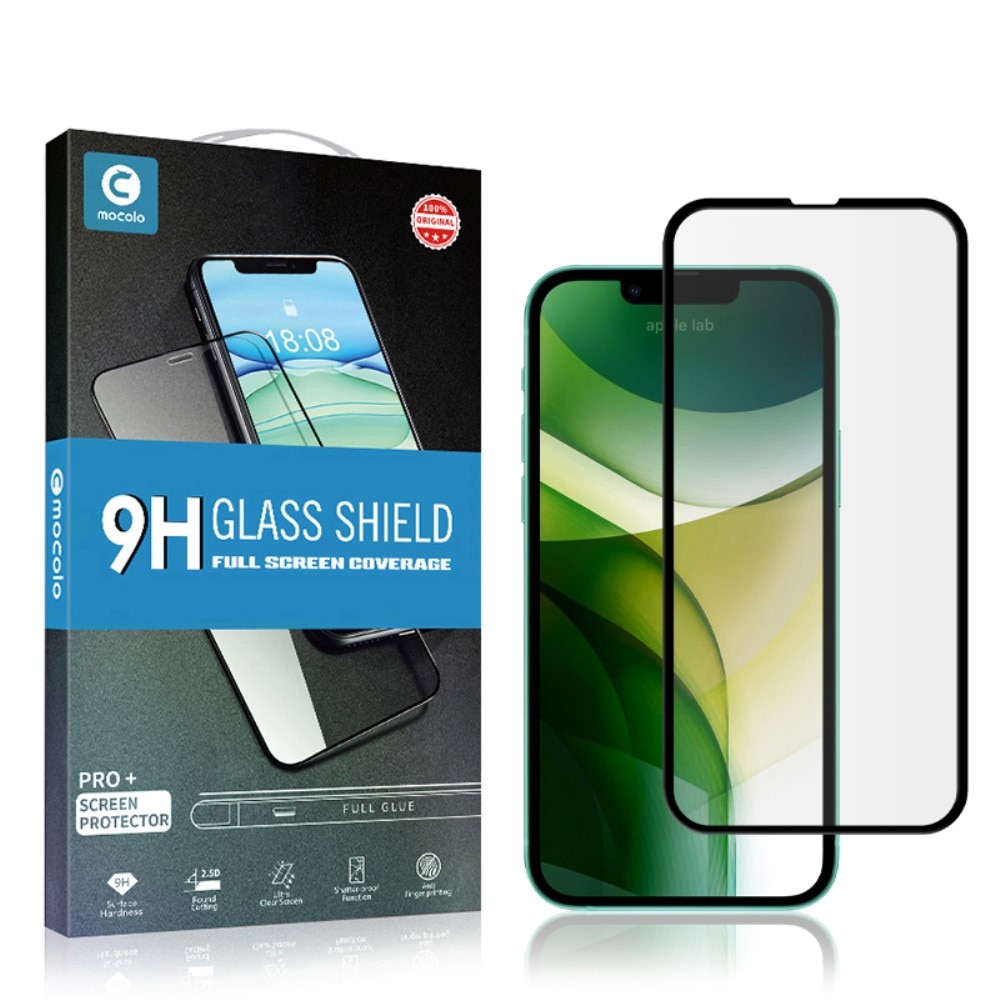 Protector de pantalla cobertura total cristal templado iPhone 13 Pro negro