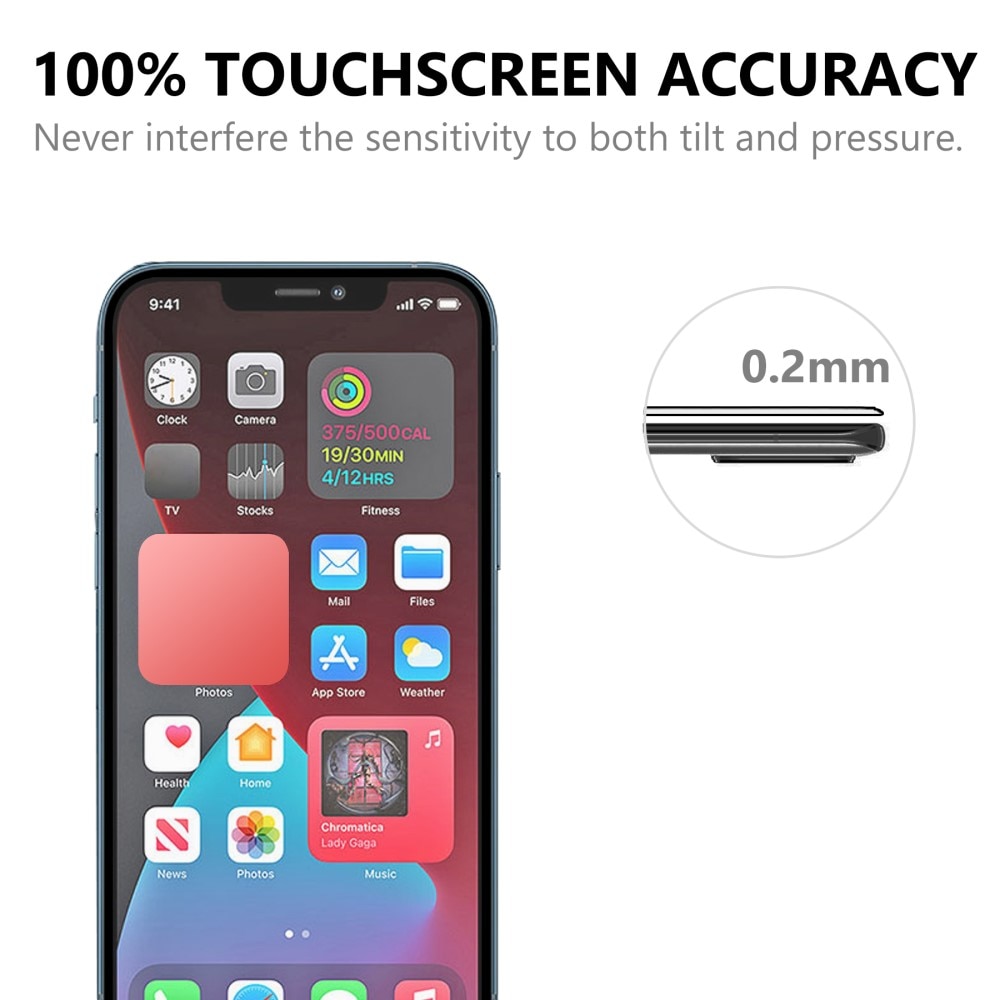 Protector de pantalla cobertura total cristal templado iPhone 13 Mini Negro