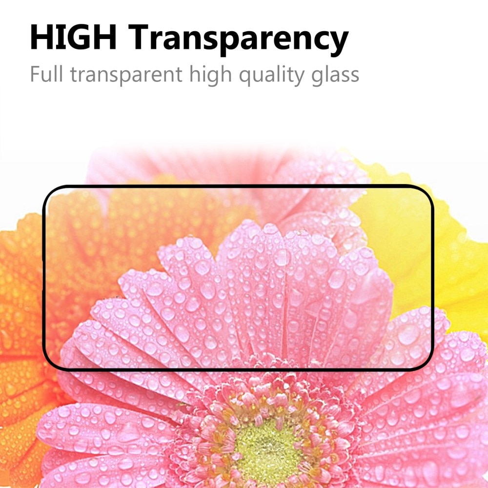 Protector de pantalla cobertura total cristal templado iPhone 13 negro