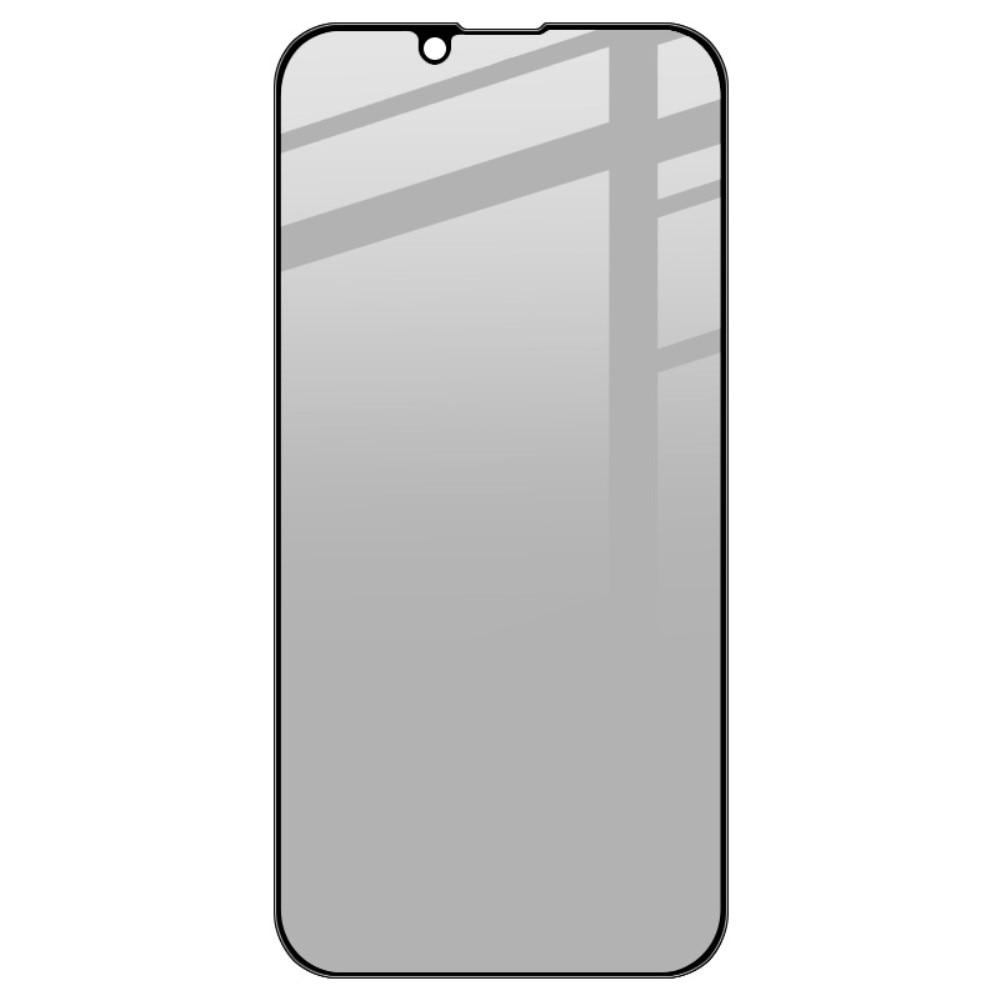 Protector pantalla cobertura privacidad total de cristal emplado iPhone 14 Plus negro